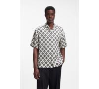 HUGO Camisa oversize fit con estampado con carácter - StyleEspino, 50560632 Blanco estampado M
