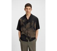 HUGO Camisa oversize fit con estampado de flores - StyleEspino, 50545387 Negro estampado XS