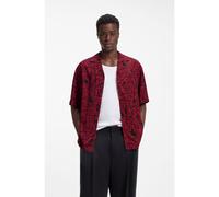 HUGO Camisa oversize fit con estampado digital - StyleEspino, 50560596 Rojo estampado L