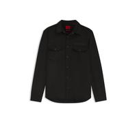 HUGO Camisa oversize fit con logo bordado - StyleEkel, 50566311 Negro S