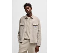 HUGO Camisa oversize fit de algodón con estructura - StyleEkynone, 50534184 Blanco XXL