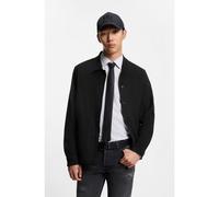 HUGO Camisa oversize fit de piel sintética con bolsillos laterales - StyleEnaso, 50555791 Negro S