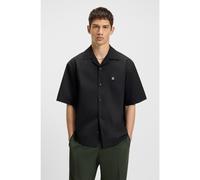 HUGO Camisa oversize fit en algodón con tacto de papel - StyleEspino, 50545326 Negro XS