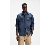 HUGO Camisa oversize fit en denim de algodón - StyleEbant, 50565401 Azul L