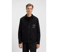 HUGO Camisa oversize fit en denim de algodón - StyleEniri, 50549765 Gris oscuro S