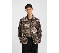 HUGO Camisa oversize fit en lona de algodón con estampado de camuflaje - StyleEpoldo, 50549747 Fantasía XL
