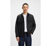 HUGO Camisa oversized fit en tejido de gabardina de algodón con bolsillos en el pecho - StyleEpoldo, 50545383 Negro XL