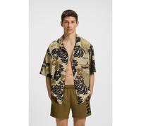HUGO Camisa playera relaxed fit con estampado integral - StyleBEACH SHIRT RELAXED, 50540065 Cal L