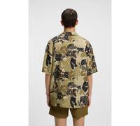 HUGO Camisa playera relaxed fit con estampado integral - StyleBEACH SHIRT RELAXED, 50540065 Cal XS