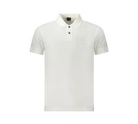 Hugo- Camisa Polo de Algodón Blanco con Estampado- Tops- Hombre- Blanco- 3XL- Camisa Polo de Algodón Blanco con Estampado