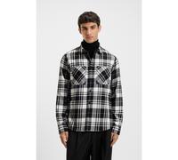 HUGO Camisa relaxed fit en franela de algodón a cuadros - StyleEgrin, 50549753 Negro estampado XL