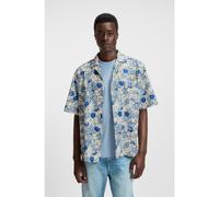 HUGO Camisa relaxed fit en popelín de algodón estampado - StyleEligino, 50545357 Azul estampado L