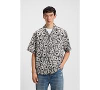 HUGO Camisa relaxed fit en popelín de algodón estampado - StyleEligino, 50549768 Fantasía L