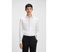 HUGO Camisa slim fit de algodón elástico con puños dobles - StyleKennew, 50544948 Blanco 41