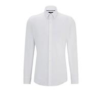 Hugo- Camisa Slim Fit de Jersey de Alto Rendimiento Modelo- Shirts- Hombre- Blanco- XL- Camisa Slim Fit de Jersey de Alto Rendimiento Modelo