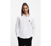 HUGO Camisa slim fit de lona de algodón elástico - StyleErmo, 50505315 Blanco S