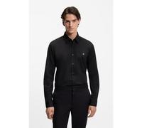 HUGO Camisa slim fit de lona de algodón elástico - StyleErmo, 50505315 Negro S