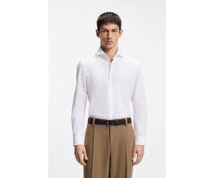 HUGO Camisa slim fit en algodón con mangas extralargas - StyleC-Jason, 50293691 Blanco 40