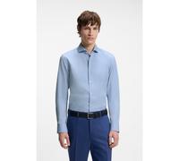 HUGO Camisa slim fit en algodón con mangas extralargas - StyleC-Jason, 50293691 Celeste 40