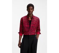 HUGO Camisa slim fit en popelín de algodón con estampado llamativo - StyleErmo, 50520097 Rosa estampado L