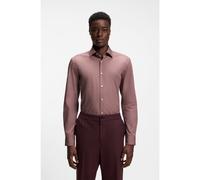 HUGO Camisa slim fit en popelín de algodón de planchado fácil - StyleKenno, 50289499 Rojo claro 44