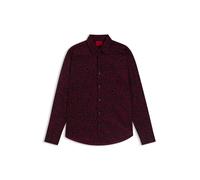 HUGO Camisa slim fit en popelín de algodón estampado - StyleErmo, 50545349 Rojo estampado XXL