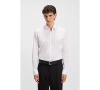 HUGO Camisa slim fit en popelín de mezcla de algodón - StyleKenno, 50484023 Blanco 43