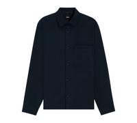 Hugo- Camisa Twill de Corte Holgado con Elasticidad de Rendimiento- Jackets- Hombre- Azul- M- Camisa Twill de Corte Holgado con Elasticidad de Rendimiento