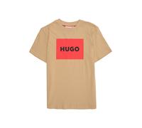 HUGO Camiseta para niños regular fit de algodón con logo rojo - StyleG00572/10P04A, G00572 Beige 126