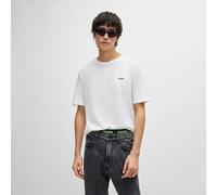 HUGO Camiseta de punto de algodón con logo estampado - StyleDero222, 50466158 Blanco XL