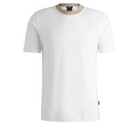 Hugo- Camiseta Blanca Slim Fit de Algodón- Tops- Hombre- Blanco- S- Camiseta Blanca Slim Fit de Algodón