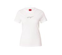 HUGO Camiseta 'Classic 4' plata / blanco M plata / blanco