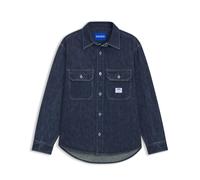 HUGO Camisa oversize fit en denim azul - StyleEbolt, 50556349 Azul oscuro M