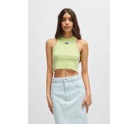 HUGO Camiseta corta de tirantes en algodón elástico con etiqueta con logo azul - StyleBaby Tank_B, 50511450 Cal XL