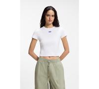 HUGO Camiseta corta slim fit de algodón elástico - StyleBaby Tee_B, 50510749 Blanco XS