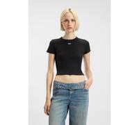 HUGO Camiseta corta slim fit de algodón elástico - StyleBaby Tee_B, 50510749 Negro M