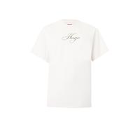 HUGO Camiseta crema / marrón claro / negro M crema / marrón claro / negro