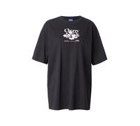 HUGO Camiseta de punto de algodón con estampado gráfico - StyleOversized Tee_B_15, 50566578 Negro S