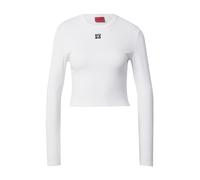 HUGO Camiseta 'Dafilomena_3' negro / blanco M negro / blanco