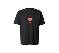 HUGO Camiseta 'Dalentin' rojo / negro L rojo / negro