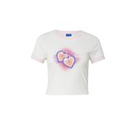 HUGO Camiseta 'Dalia' azul / rosa / blanco, Talla XL