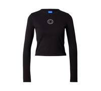 HUGO Top de algodón elástico con logo Happy HUGO de estrás - StyleDaliriee_B, 50555738 Negro L