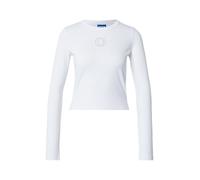 HUGO Top de algodón elástico con logo Happy HUGO de estrás - StyleDaliriee_B, 50555738 Blanco XXL