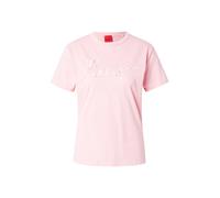 HUGO Camiseta de punto de algodón con ilustración de logo - StyleDamacia_5, 50544868 Pink M