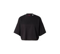 HUGO Camiseta 'Damelody' negro / blanco S negro / blanco