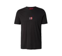 HUGO Camiseta de punto de algodón con etiqueta con logo degradado - StyleDanotie, 50553124 Negro XXL
