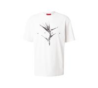 HUGO Camiseta 'Darise' negro / blanco natural M EUR