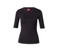 HUGO Camiseta 'Darnelia' negro / blanco M negro / blanco