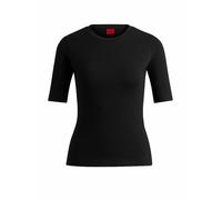 HUGO Camiseta 'Darnelia' negro / blanco XL negro / blanco