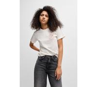 HUGO Camiseta de algodón con estampado gráfico de la temporada - StyleDestrel_1, 50534246 Blanco XS